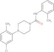 (4-(3-chloro-6-methylphenyl)piperazinyl)-N-(2-methylphenyl)formamide