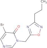 5-Bromo-3-[(3-propyl-1,2,4-oxadiazol-5-yl)methyl]-3,4-dihydropyrimidin-4-one
