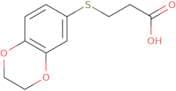 3-(2,3-Dihydro-1,4-benzodioxin-6-ylthio)propanoic acid