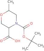 (3S,6S)-4-[(tert-Butoxy)carbonyl]-6-methylmorpholine-3-carboxylic acid