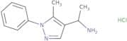 1-(5-Methyl-1-phenyl-1H-pyrazol-4-yl)ethan-1-amine hydrochloride