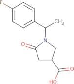 1-[1-(4-Fluorophenyl)ethyl]-5-oxopyrrolidine-3-carboxylic acid