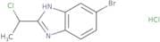 5-Bromo-2-(1-chloroethyl)-1H-1,3-benzodiazole hydrochloride