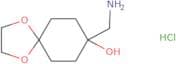 8-(aminomethyl)-1,4-dioxaspiro[4.5]decan-8-ol hydrochloride