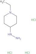 1-Ethyl-4-hydrazinylpiperidine trihydrochloride
