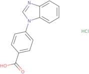 4-(1H-1,3-Benzodiazol-1-yl)benzoic acid hydrochloride