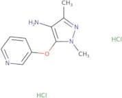 1,3-Dimethyl-5-(pyridin-3-yloxy)-1H-pyrazol-4-amine dihydrochloride