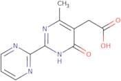 2-[6-Methyl-4-oxo-2-(pyrimidin-2-yl)-1,4-dihydropyrimidin-5-yl]acetic acid