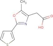 2-[5-Methyl-2-(thiophen-3-yl)-1,3-oxazol-4-yl]acetic acid
