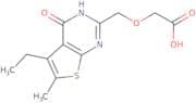 2-({5-Ethyl-6-methyl-4-oxo-1H,4H-thieno[2,3-d]pyrimidin-2-yl}methoxy)acetic acid