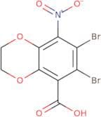 6,7-Dibromo-8-nitro-2,3-dihydro-1,4-benzodioxine-5-carboxylic acid