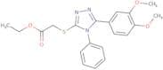 Ethyl 2-{[5-(3,4-dimethoxyphenyl)-4-phenyl-4H-1,2,4-triazol-3-yl]sulfanyl}acetate