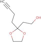 2-[2-(But-3-yn-1-yl)-1,3-dioxolan-2-yl]ethan-1-ol