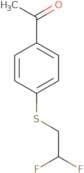 1-{4-[(2,2-Difluoroethyl)sulfanyl]phenyl}ethan-1-one