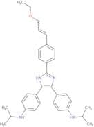 4-[2-[4-[(E)-3-Ethoxyprop-1-enyl]phenyl]-4-[4-(propan-2-ylamino)phenyl]-1H-imidazol-5-yl]-N-propan…