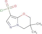 6,6-Dimethyl-5H,6H,7H-pyrazolo[3,2-b][1,3]oxazine-3-sulfonyl chloride
