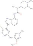 (αR,3R)-N-[3-[5-Fluoro-2-[(3-methoxy-1-methyl-1H-pyrazol-4-yl)amino]-4-pyrimidinyl]-1H-indol-7-yl]…