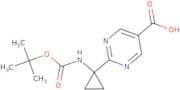 2-(1-{[(tert-Butoxy)carbonyl]amino}cyclopropyl)pyrimidine-5-carboxylic acid