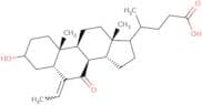 (3±,5²,E)-6-Ethylidene-3-hydroxy-7-oxocholan-24-oic Acid