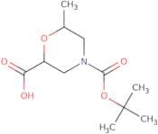 (2S,6R)-4-[(tert-Butoxy)carbonyl]-6-methylmorpholine-2-carboxylic acid
