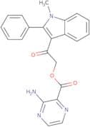 2-(1-Methyl-2-phenyl-1H-indol-3-yl)-2-oxoethyl 3-aminopyrazine-2-carboxylate