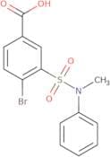 4-Bromo-3-[methyl(phenyl)sulfamoyl]benzoic acid