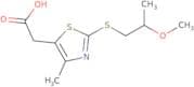 2-{2-[(2-Methoxypropyl)sulfanyl]-4-methyl-1,3-thiazol-5-yl}acetic acid