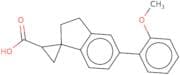 5'-(2-Methoxyphenyl)-2',3'-dihydrospiro[cyclopropane-1,1'-indene]-2-carboxylic acid
