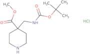 Methyl 4-({[(tert-butoxy)carbonyl]amino}methyl)piperidine-4-carboxylate hydrochloride