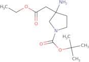 tert-Butyl 3-amino-3-(2-ethoxy-2-oxoethyl)pyrrolidine-1-carboxylate