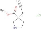 Methyl 3-(prop-2-yn-1-yl)pyrrolidine-3-carboxylate hydrochloride
