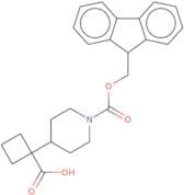 1-(1-(((9H-Fluoren-9-yl)methoxy)carbonyl)piperidin-4-yl)cyclobutanecarboxylic acid