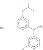 (3-Chlorophenyl)[3-(difluoromethoxy)phenyl]methanamine hydrochloride