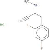 [1-(2,4-Difluorophenyl)but-3-yn-2-yl](methyl)amine hydrochloride
