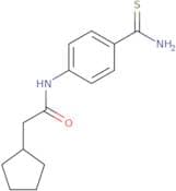 N-(4-Carbamothioylphenyl)-2-cyclopentylacetamide