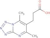 3-{Dimethyl-[1,2,3,4]tetrazolo[1,5-a]pyrimidin-6-yl}propanoic acid