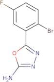 5-(2-Bromo-5-fluorophenyl)-1,3,4-oxadiazol-2-amine