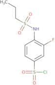 3-Fluoro-4-(propane-1-sulfonamido)benzene-1-sulfonyl chloride