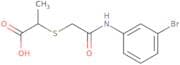 2-({[(3-Bromophenyl)carbamoyl]methyl}sulfanyl)propanoic acid
