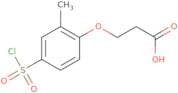 3-[4-(Chlorosulfonyl)-2-methylphenoxy]propanoic acid