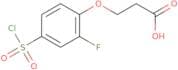 3-[4-(Chlorosulfonyl)-2-fluorophenoxy]propanoic acid