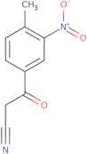 3-(4-Methyl-3-nitrophenyl)-3-oxopropanenitrile