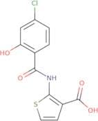 2-(4-Chloro-2-hydroxybenzamido)thiophene-3-carboxylic acid