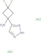3,3-Difluoro-1-(1H-triazol-5-yl)cyclobutanamine dihydrochloride
