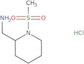 (1-Methanesulfonylpiperidin-2-yl)methanamine hydrochloride