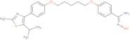 N-Hydroxy-4-{5-[4-(5-isopropyl-2-methyl-1,3-thiazol-4-yl)phenoxy]pentoxy}benzamidine