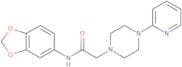 N-benzo[d]1,3-dioxolen-5-yl-2-(4-(2-pyridyl)piperazinyl)ethanamide