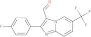 2-(4-Fluorophenyl)-6-(trifluoromethyl)imidazo[1,2-a]pyridine-3-carbaldehyde