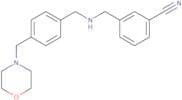 3-{[({4-[(Morpholin-4-yl)methyl]phenyl}methyl)amino]methyl}benzonitrile