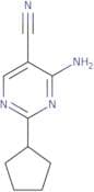 4-Amino-2-cyclopentylpyrimidine-5-carbonitrile